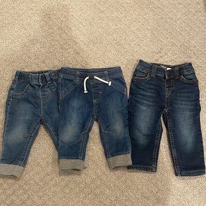 Baby boy denim pants, 6-9 months